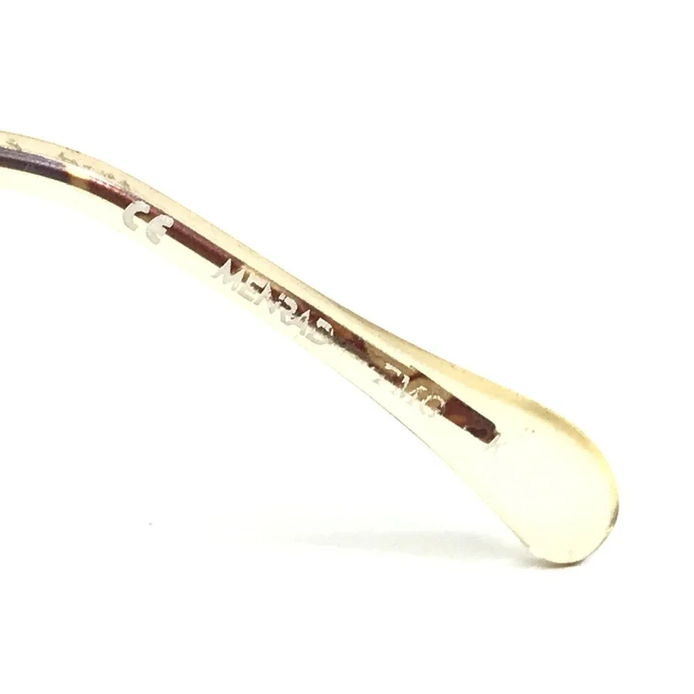 Vintage Menrad Eyeglasses Frames 1453 310 Blue Tortoise Oval Half Rim 47-20-140